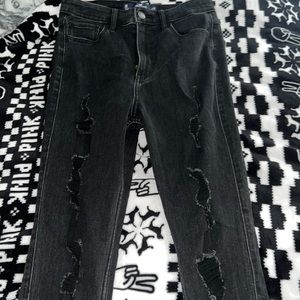 hollsiter black ultra high- rise super skinny jeans in juniors